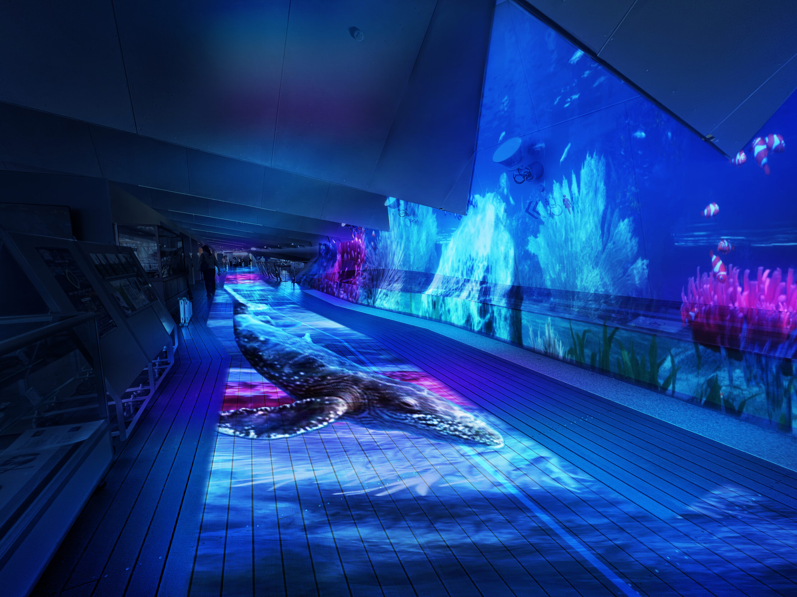 プロジェクションマッピング「Osanbashi Yokohama Night Aquarium」開催！